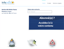 Tablet Screenshot of info-meteo.fr